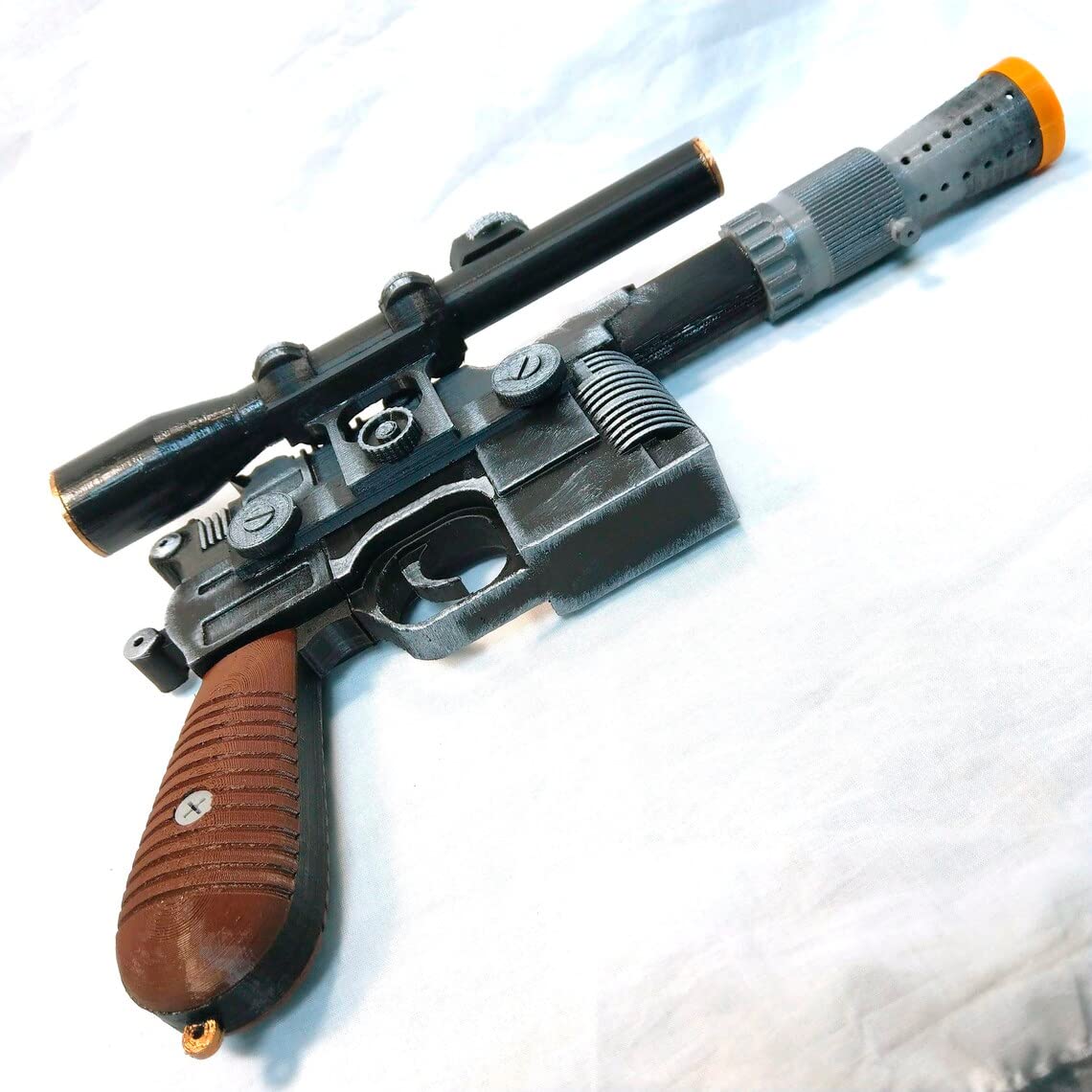 Amazon.com: Han Solo DL-44 Blaster with Stand - Prop Cosplay